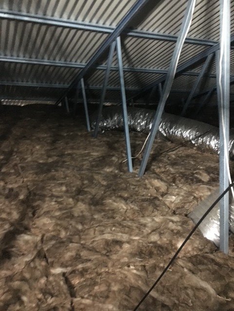 New insulation installed in roof space